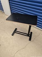 Side table full view height lowered