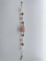 Bracelet laid out flat showing full length and bead arrangement