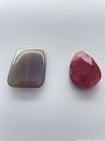 Front view of both stones