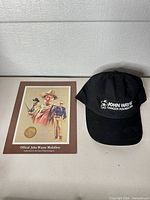 Medallion display card and cap side-by-side