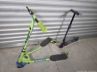 Both scooters side by side for overall view