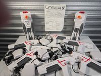 Group shot of blasters, vests, towers and manual