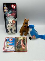 Group shot of all four Ty Beanie items