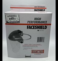 Front of box showing Honeywell Fibre-Metal F-5500 crown protector