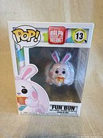 Front view of boxed Funko Pop Fun Bun #13