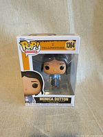 Front view of boxed Funko Pop #1364 Monica Dutton