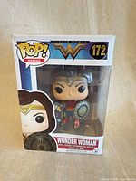 Front view of boxed Funko Pop! Wonder Woman #172