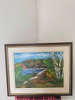 Framed painting overall view