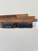 Locomotive and coal tender side view