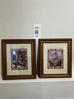 Both framed ballerina prints side by side