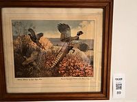 Front view of framed print showing artwork and frame