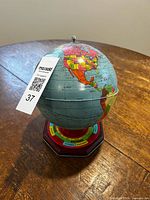 Full view of globe on base
