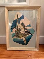 front view of framed print showing artwork and frame