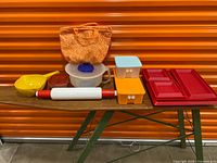 Group of all items on table