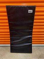 Front view of black Select exercise mat