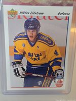 Front of card in toploader