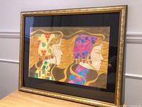 Full view of framed artwork