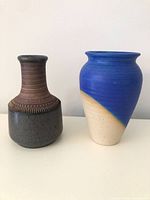 Front view of both vases