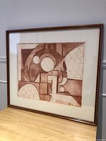 Framed abstract print front view