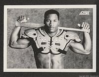 Front of Bo Jackson 1990 Score #697 card