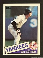 Front of Don Mattingly 1985 Topps #665 card
