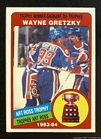 Front of Wayne Gretzky O-Pee-Chee #373 card