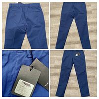 Full rear view of navy blue pants