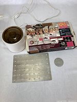 Salton jewelry cleaner, Tarnish Magnet box, perforated plate, mesh disc