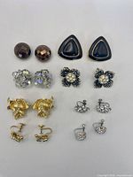 All eight pairs displayed upright for identification