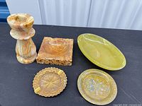 Group shot of all five vanity pieces