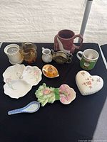 Group shot of all eleven items on black surface