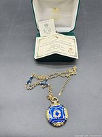 Necklace, chain, presentation box, authenticity certificates overview