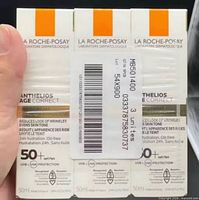 Front of three sealed La Roche-Posay Anthelios Age Correct SPF50+ 50 ml boxes