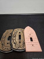 Front view of all three switch plates