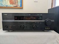 Front view showing display, controls and headphone/A-V jacks