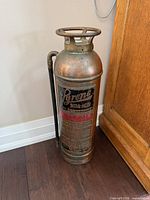 Full view of extinguisher front, label visible