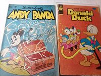 Front covers of both comics showing titles and artwork