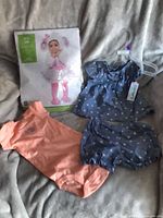 Overview of all clothing items and sealed costume set