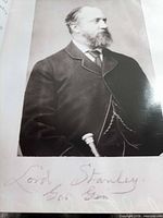 Interior page showing portrait of Lord Stanley