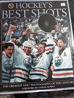 Front cover of Hockey’s Best Shots hardcover book