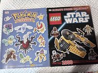 Front covers of both DK sticker books