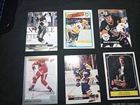 All six cards laid out for overview