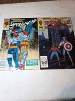 Front covers of both comic books