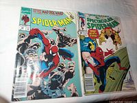 Both comic covers side by side