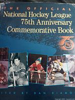 Front cover of NHL 75th Anniversary Commemorative Book