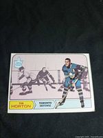 Full card front showing Tim Horton action image and card layout