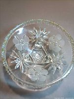 top view showing starburst and floral pattern