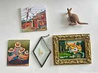 Front view of all five items on white background