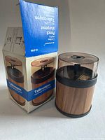 Sharpener beside original box