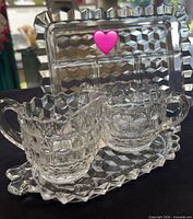 All glass pieces together; shows pattern and scale